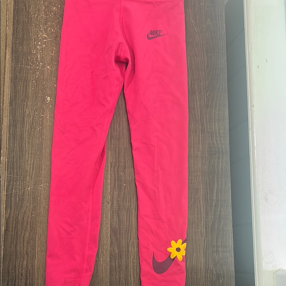 Nike Pink Leggings with Vibrant Design